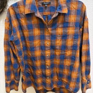 Madewell Women’s Plaid Flannel Shirt